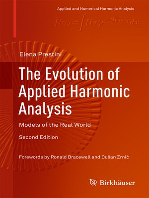 cover image of The Evolution of Applied Harmonic Analysis